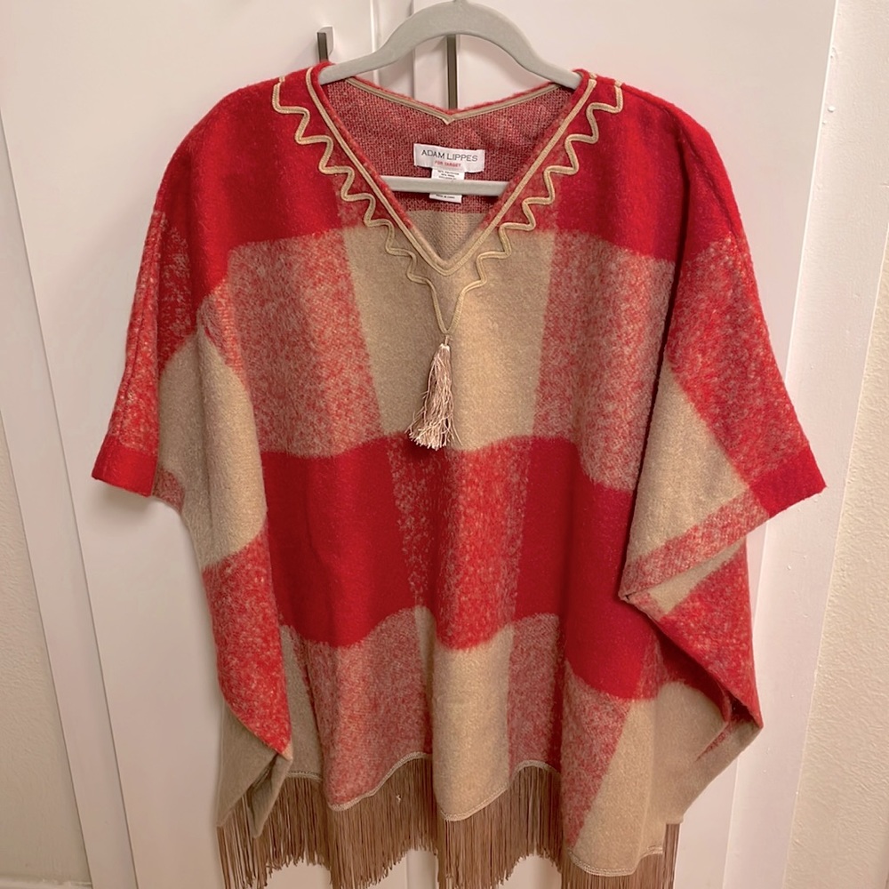 Adam Lippes for Target Buffalo Check Poncho - size: s/m